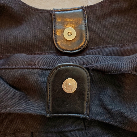 Roots Black Canvas Tote - Picture 3 of 3